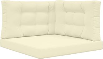 vidaXL Coj&iacute;n Para Sof&aacute; De Exterior Poli&eacute;ster Crema 80 X 80 Cm Vidaxl