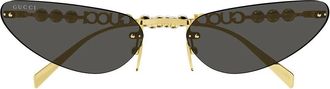 Gucci Sunglasses Gg1920 S 001 Gold/Grey Women