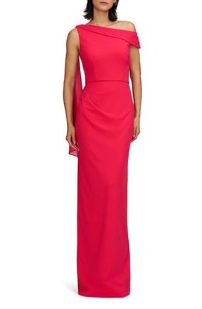 JS Collections Selene Sleeveless Column Gown in Magenta Gloss at Nordstrom Rack, Size 6