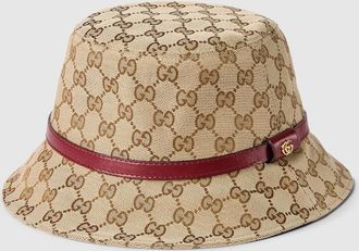 Gucci GG Canvas Bucket Hat, Beige, GG Canvas