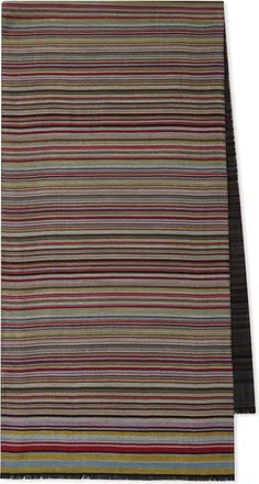 Paul Smith Signature Stripe Wool And Silk Scarf