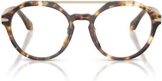 A|X Armani Exchange 49MM ROUND in Havana Gialla/demo at Nordstrom