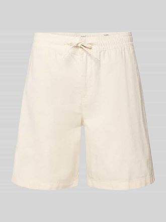 Pepe Jeans London Relaxed Fit Chinoshorts aus Baumwoll-Leinen-Mix in Weiss, Gr&ouml;&szlig;e 30