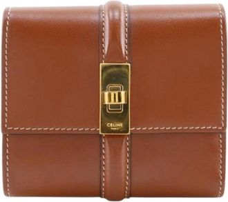 Celine Pre-owned Wallets, female, Brown, Size: ONE SIZE Pre-owned Vintage Leather Wallet