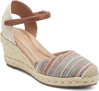 Easy Spirit Makaylie Espadrille Wedge Sandal in Light Natural at Nordstrom, Size 9.5