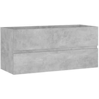 vidaXL Armario Para Lavabo Contrachapada Gris Hormig&oacute;n 100x38,5x45 Cm Vidaxl
