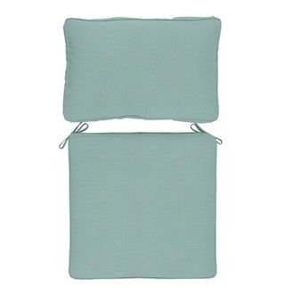 Ballard Designs Replacement Seat and Back Cushion with Zipper - 26x42 - Fast Dry, Canvas Spa Sunbrella - Ballard Designs