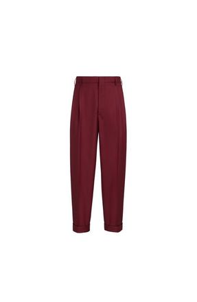 Brunello Cucinelli Virgin wool trousers in Cherry at Nordstrom, Size 46 It