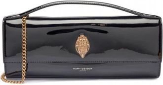 Kurt Geiger Dames, Tassen, Zwart, Maat: ONE Size Leer