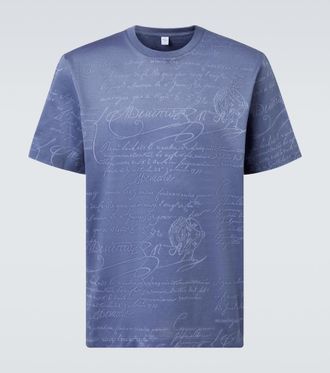 Berluti Printed cotton jersey T-shirt