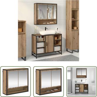 vidaXL Vidaxl Estante De Pared Roble Artisan 65 X 20 X 60 Cm
