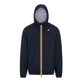 K-Way Jack Stretch Dot - Heren - Zomerjassen - Blauw - S - Polyester - Jassen