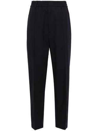 Emporio Armani Pantaloni affusolati con vita elasticizzata - Blu