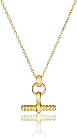 Lily & Roo Gold Mini Twisted T-Bar Necklace