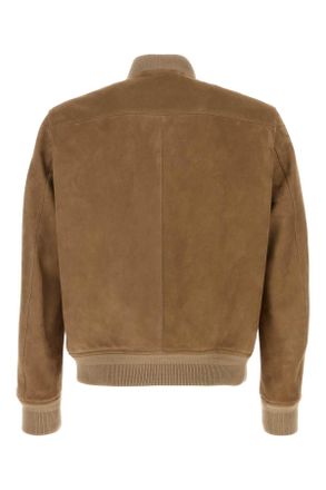 Tom Ford Suede Bomber Jacket - Brown