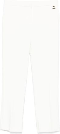 Elisabetta Franchi Pantaloni leggeri in crêpe - Bianco