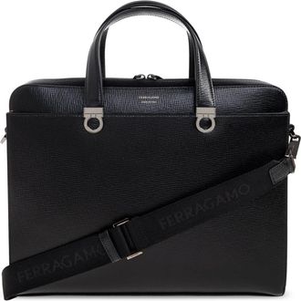 Ferragamo Laptop Bags & Cases - Heren - Laptoptassen - Zwart - ONE Size - Leer - Tassen