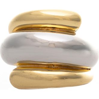 Rivka Friedman Two Tone Curved Ring at Nordstrom Rack, Size 8