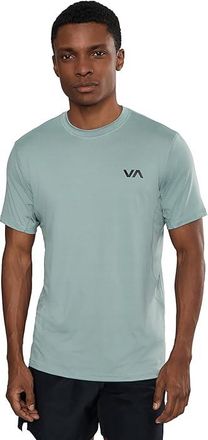 Rvca Sport Vent Short Sleeve Mens Workout Lead : 2XL, Elastane/Polyester