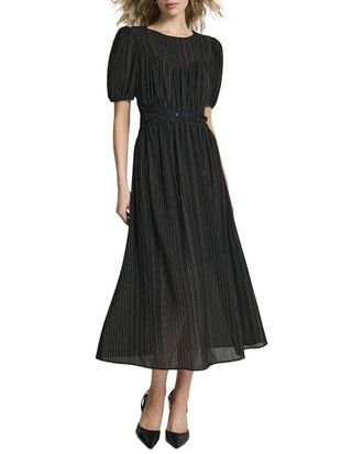 DKNY Plisse Midi Dress