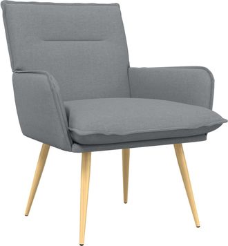 vidaXL Sill&oacute;n Gris Claro Tela Vidaxl