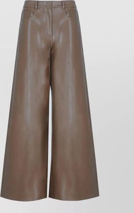 Norma Kamali high rise tailored wide leg trousers