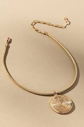 Ettika Swirl Pendant Choker Necklace