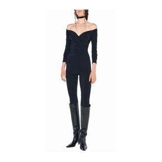 Norma Kamali Jumpsuits, female, Black, XS, Stylish Dress