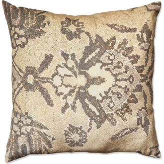 Tag Beige Kilim Digital Print Velvet Cotton Throw Pillow in Brown at Nordstrom, Size Medium