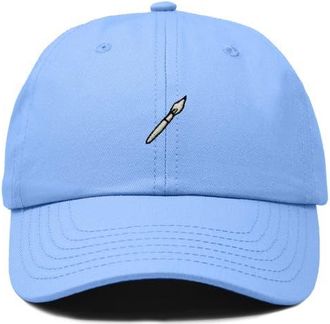 Dalix Paint Brush Dad Cap in Light Blue at Nordstrom