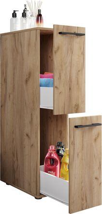 ebuy24 Ebuy24 - Muebles De Ba&ntilde;o Vcm Gabinete Nicho Dimensiones: Al. 110 X An. 25 X P. 50 Cm 2 Cajones - Sadilo L (roble Miel)