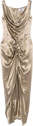 Vivienne Westwood Abito lungo Panther - Oro