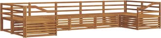 vidaXL Conjunto De Sof&aacute;s De Exterior 7 Uds. Natural Vidaxl