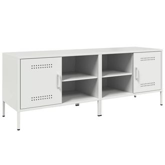 Berkfield Home TV Cabinets 2 pcs White 68x39x50.5 cm Steel