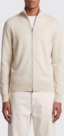 HUGO BOSS Cardigan slim fit in pura lana vergine con collo a dolcevita e zip
