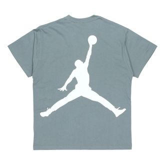 Nike Jordan Air Jordan Large Logo Sports Round Neck Short Sleeve Green DQ4960-387