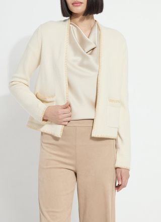 Lyss&eacute; Sherry Cozy Blanket Stitch Cardigan