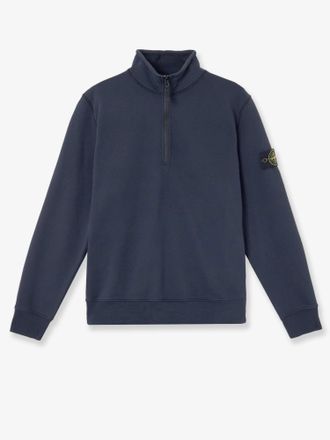 Stone Island Felpa in cotone con patch logo laterale - STONE ISLAND - gender_Man