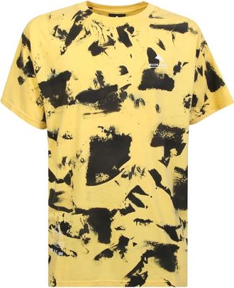 Mauna Kea Logo Print T-Shirt - Geel - Heren - T-shirts - Geel - XS - Katoen - Tops