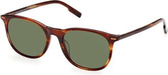 Ermenegildo Zegna EZ0203 52N Mens Sunglasses Tortoiseshell Size 53