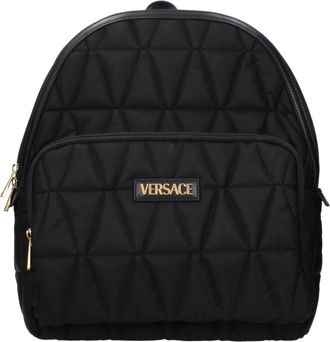 Versace tassen en herens Heuptassen zwarte stof