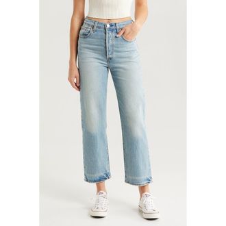 Levi's Ribcage High Waist Ankle Straight Leg Jeans in Lets Share at Nordstrom Rack, Size 28 X 27