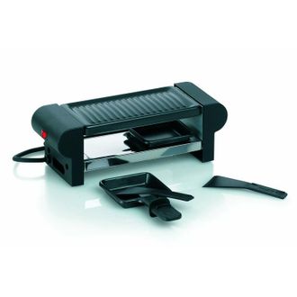 KELA Kela 66490 - Piastra per Raclette Bernina per 2 persone, colore: Nero