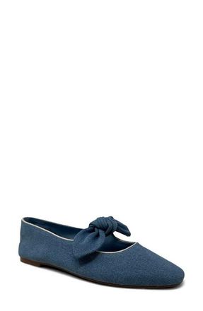 Shushop April Mary Jane Flat in Denim at Nordstrom, Size 7.5