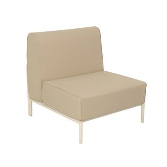 Oviala Sill&oacute;n para sal&oacute;n de jard&iacute;n modular en tela beige