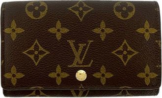 Louis Vuitton Brown Leather Pvc Wallet (Bi-Fold) (Pre-Owned)