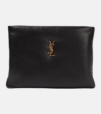 Saint Laurent Clutch Calypso Large in pelle