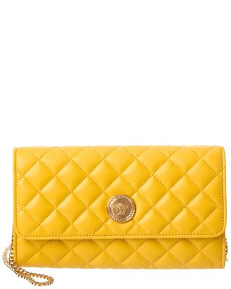 Versace Iconic Leather Wallet On Chain