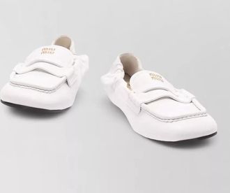 Miu Miu leather loafers
