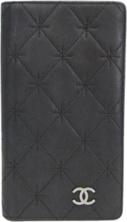 Chanel Pre-owned Wallets, female, Black, Size: ONE SIZE Pre-owned Vintage Wallet